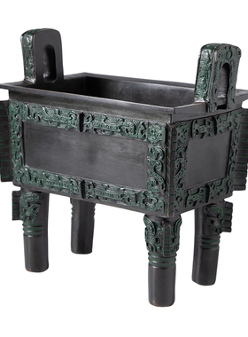 青铜招财复古办公室司母戊鼎香炉