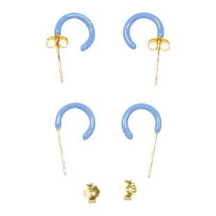 AWE官方糖果色耳钉女彩色珐琅耳环火柴棍学生风可爱耳饰春夏新品