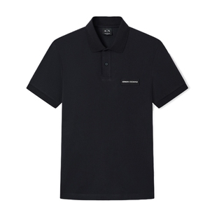 ARMANI EXCHANGE/阿玛尼夏季新款男士翻领短袖正肩商务纯棉Polo衫