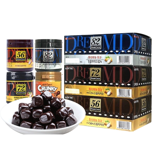 韩国进口食品网红零食lotte乐天72%巧克力86g*6罐56夹心82%可可豆