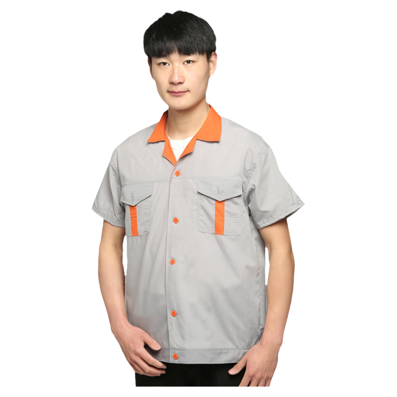 夏季短袖工作服套装男女装劳保服