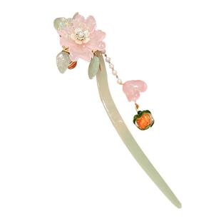 儿童新中式流苏发簪女童古风盘发发钗簪子小女孩汉服配饰头饰