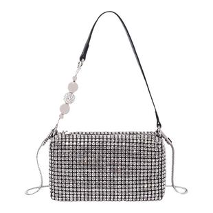 香港代购包包女2025新款水钻包满钻钻石包珍珠手提链条小包腋下包