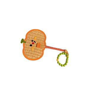 可爱手工编织小蒲扇女夏天便携式随身扇子手摇扇拍照道具2025新款