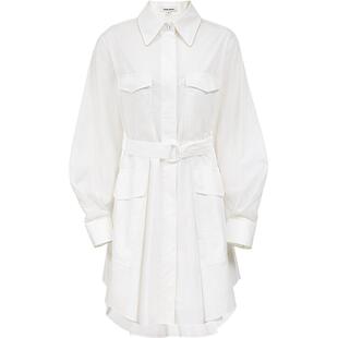 Vero Moda奥莱连衣裙女春夏新款含莱赛尔棉不规则底摆裙优雅高级