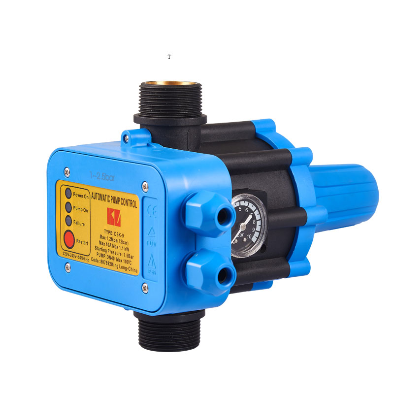 金龙1.2寸1.5寸电子水流压力开关增压水泵智能全自动控制器可调