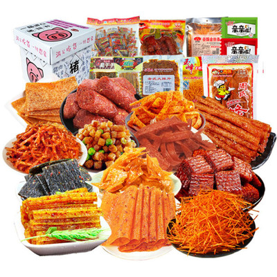 麻辣混合辣条大礼包五毛钱的90后儿时怀旧小时候童年小零食小滑头