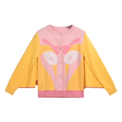 pocoblush仙鹤系列女童针织开衫