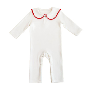 呱呱Baby新生婴儿连体哈衣打底加厚纯棉内搭宝宝衣服秋冬保暖爬服