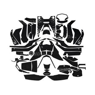 适用三阳MMBCU曼巴贴纸装甲贴加厚油箱橡胶车身保护贴膜改装配件