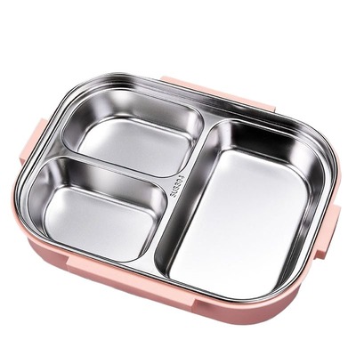 304不锈钢三格饭盒|千人回购