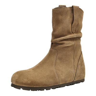 达芙妮高跟短靴女2025新款靴子女秋冬加绒瘦瘦靴冬季女靴堆堆靴