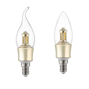 力能水晶灯灯泡吉星/之星4W5W尖泡E14暖白光源可调光led蜡烛灯泡