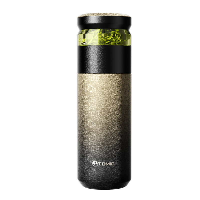 特美刻纯钛茶水分离大容量保温杯