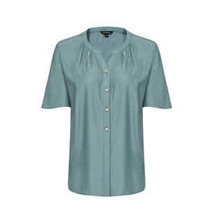Scofield女装V领光泽感上衣通勤穿搭优雅女衬衫夏季上衣