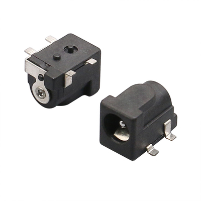 贴片式针芯脚全带柱直流电源插座