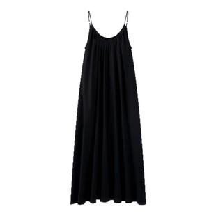 tbh野兽派家居熊猫嘭嘭天丝棉吊带家居睡裙可外穿家居服睡衣女夏