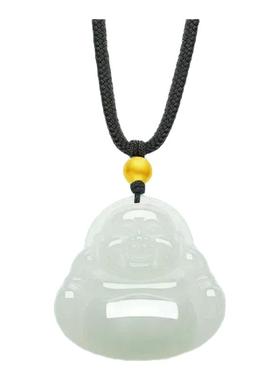 和田玉18k金佛吊坠母亲节