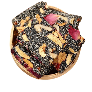 纯手工黑芝麻糕老式红枣核桃芝麻片薄独立包装芝麻饼特产健康零食