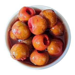 龙山山楂罐头750g*6整箱玻璃大瓶黄桃什锦水果罐头博洛铺零食烘焙