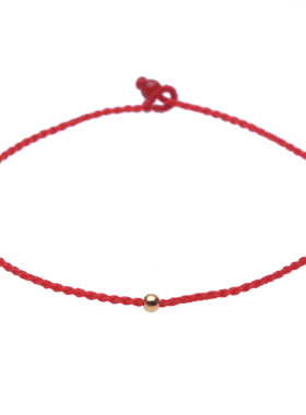 特细手绳足金转运珠纯手工编制