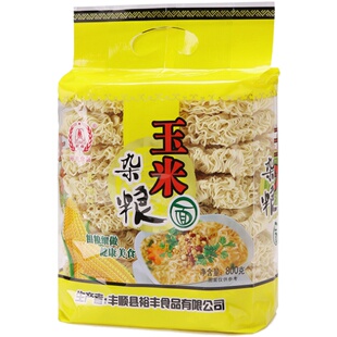 裕丰杂粮玉米面800克2包速食非油炸方便面早餐面待煮面条汤面拌面