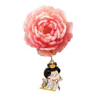 洛阳文创牡丹花冰箱贴磁贴城市旅游景点立体纪念品个性创意伴手礼