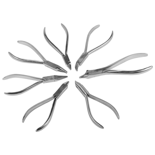 牙科技工钳口腔器械不锈钢正畸钳三德钳尖嘴钳平头钳鹰嘴钳梯形钳