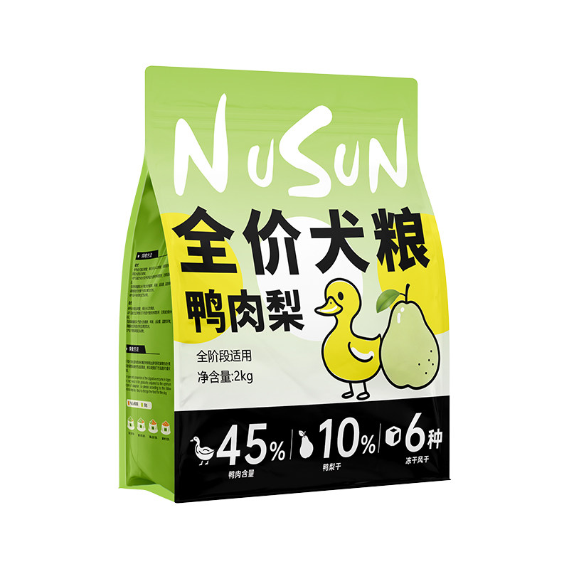 优佰鸭肉梨狗粮通用官方正品