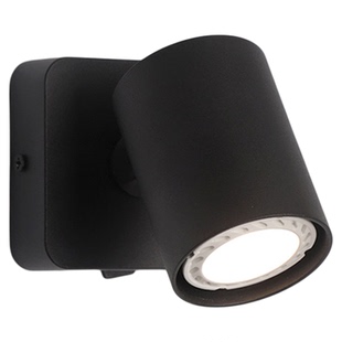 明装射灯LED可换灯泡床头灯过道吸顶灯GU10客厅背景灯三色变光