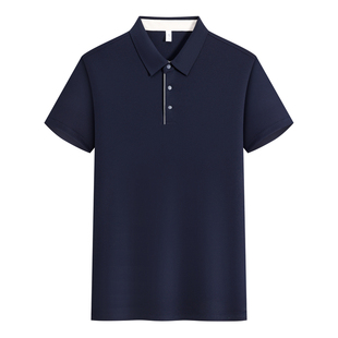 高端锦纶氨纶无痕冰丝POLO衫定制印logo短袖工作服文化衫速干T恤