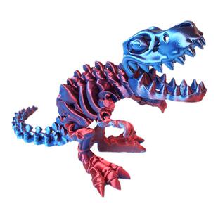 潮玩3D打印恐龙玩具骨架变形超级爆品关节可动仿真霸王龙居家摆件