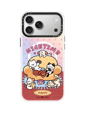 猫狗沙发适用苹果17Promax手机壳15磁吸支架iPhone16Pro保护套网红创意plus全包可爱14超薄13新款女高级感12
