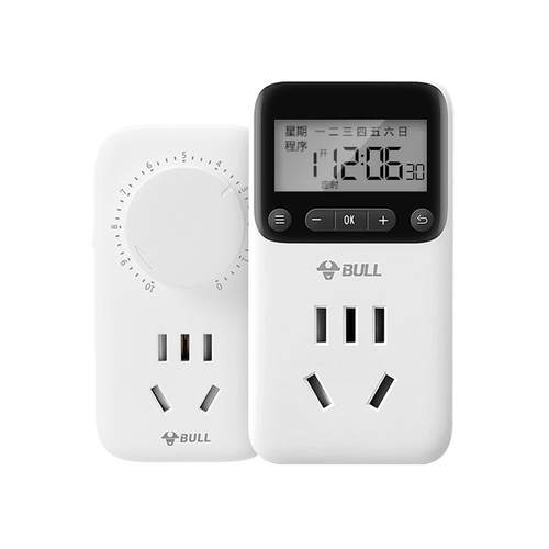 公牛定时插座控制器定时重启开启电源通电带定时功能定时开关插座