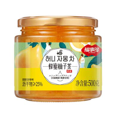 福事多蜂蜜柚子茶35g百香果柠檬果酱花果茶冲泡饮品散装