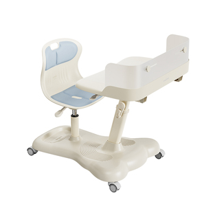 天文儿童学习桌小学生书桌椅子一体式写字桌套装家用移动桌子