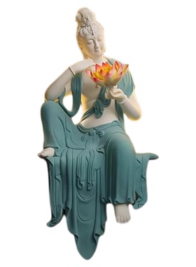 东方泥土《水月自在观音》