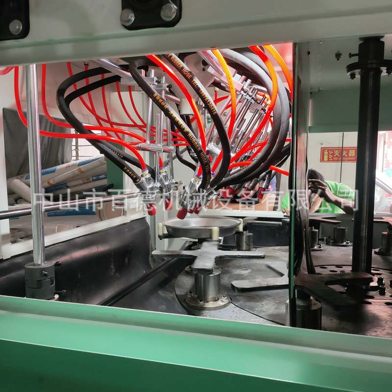 平面自动喷砂机连续性转盘五金喷砂设备移动翻新除锈机械设备厂家