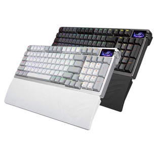 ROG夜魔98 HE磁轴无线游戏键盘OLED彩屏6层消音结构8K回报率华硕