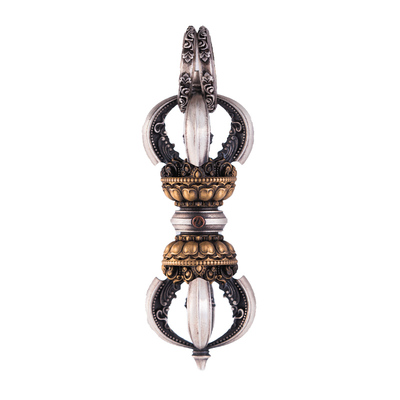 琢匠男女通用s925银金刚杵吊坠