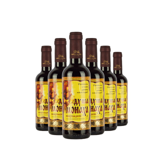 375ml小瓶酒整箱6瓶摩尔多瓦原瓶进口修道士麻袋半甜红酒葡萄甜酒