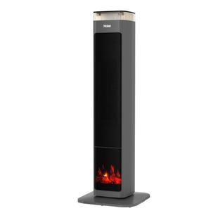 海尔石墨烯暖风机取暖器家用速热节能电暖气火焰语音烤火炉冬季