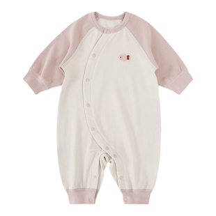 宝宝衣服春季新生儿保暖睡衣哈衣爬服男宝女宝春装婴儿连体衣秋冬