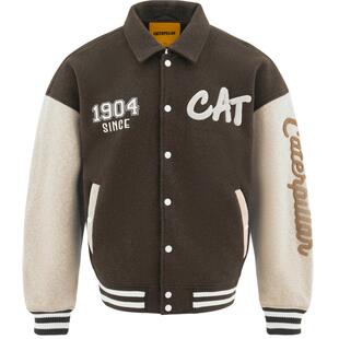 CAT卡特春季男士宽松挺括翻领拼色棒球服夹克外套商场同款