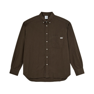 Polar Skate Co Poplin Ben Ls Shirt 条纹休闲运动经典长袖衬衫