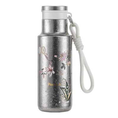 日本繁花图案纯钛随行保温杯