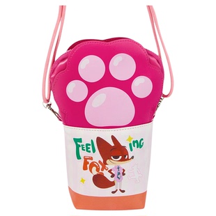 iiGEN一正学生文具疯狂动物城造型笔袋 高颜值大容量卡通抓抓造型立式铅笔袋文具收纳袋斜挎包铅笔盒朱迪尼克