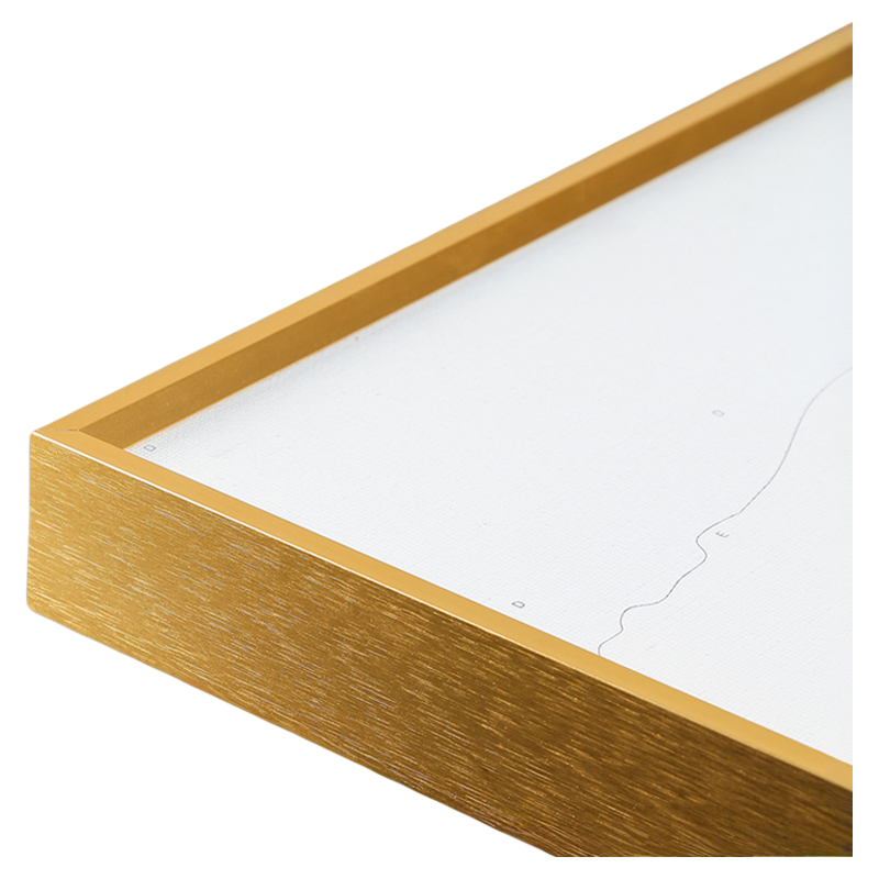 自油自画铝合金外框60x90cm