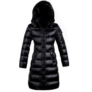 90%充绒340克3XL超厚加厚羽绒服女中长款白鸭绒修身显瘦连帽韩版