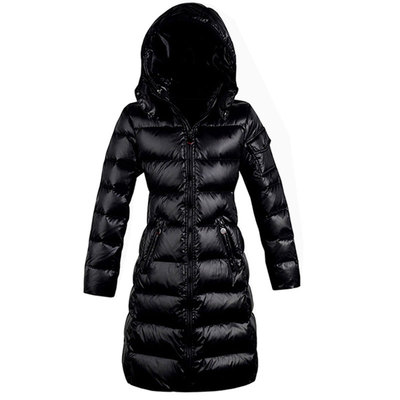 90%中长款羽绒服修身连帽